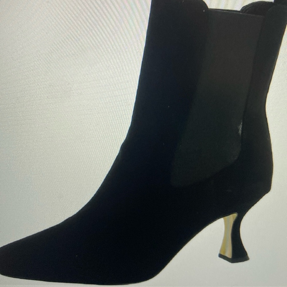Sam Edelman Solid Black Lani Boots with Black side Panel